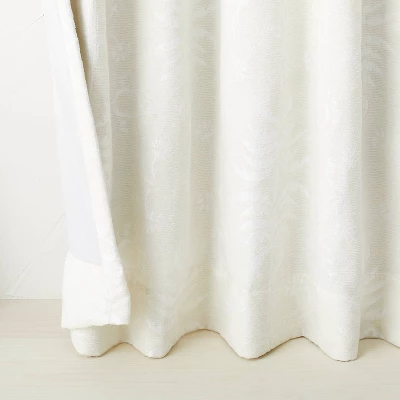 1pc Blackout Palm Frond Chenille Jacquard Window Curtain Panel - Opalhouse™ Designed With Jungalow™ 4 1pc Blackout Palm Frond Chenille Jacquard Window Curtain Panel - Opalhouse™ Designed With Jungalow™ - Image 2