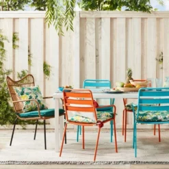 5" X 7" Multi Dot Fringed Outdoor Rug Teal/Pink/Yellow - Opalhouse™ -Opalhouse™ Shop GUEST 0b5e6a0b 4b65 4e2a b81e d52869792536