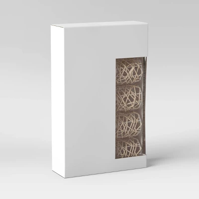 10ct Incandescent Mini Lights With Wrapped Rattan Hoods Brown - Opalhouse™ 6 10ct Incandescent Mini Lights With Wrapped Rattan Hoods Brown - Opalhouse™ - Image 4