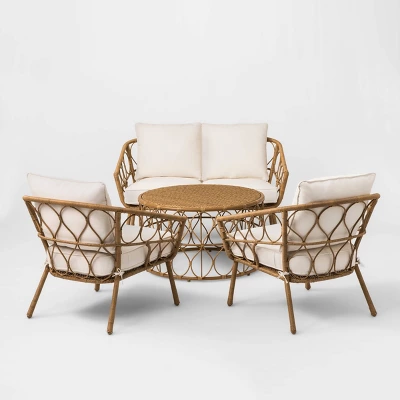 Britanna 4pc Patio Conversation Set - Natural - Opalhouse™ 3 Britanna 4pc Patio Conversation Set - Natural - Opalhouse™