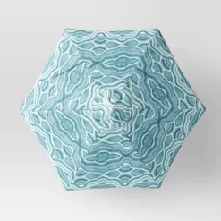 7.5'x7.5' Decorative Trim Scalloped Outdoor Market Umbrella Blue - Opalhouse™ Designed With Jungalow™ -Opalhouse™ Shop GUEST 3480178a 70b9 4096 bef0 b5fe8b7a355b