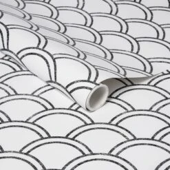 Scallops Peel & Stick Wallpaper Black/White - Opalhouse™: Removable Vinyl, Self-Adhesive, Washable, 27.5 Sq Ft Coverage 9 Scallops Peel & Stick Wallpaper Black/White - Opalhouse™: Removable Vinyl, Self-Adhesive, Washable, 27.5 Sq Ft Coverage -Opalhouse™ Shop GUEST 36bdc80c 2454 4554 ba71 972df09ef6d3