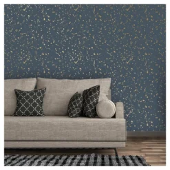 Celestial Peel & Stick Wallpaper Navy/Gold - Opalhouse™: Removable Vinyl, Self-Adhesive, Stain-Resistant, 27.5 Sq Ft Coverage -Opalhouse™ Shop GUEST 3f276208 9d5f 4795 ad50 6cba5ef31e29