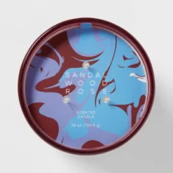 28oz Glass Sandalwood Rose Candle Burgundy - Opalhouse™ 7 28oz Glass Sandalwood Rose Candle Burgundy - Opalhouse™ -Opalhouse™ Shop GUEST 44dfd8e3 508e 4243 a6bb 4bb1c2bed4a3