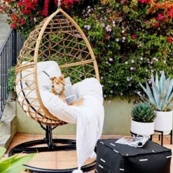 Britanna Patio Hanging Egg Chair - Natural - Opalhouse™ -Opalhouse™ Shop GUEST 4b072736 06c1 4fa1 8662 422f2020ef23