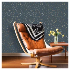 Celestial Peel & Stick Wallpaper Navy/Gold - Opalhouse™: Removable Vinyl, Self-Adhesive, Stain-Resistant, 27.5 Sq Ft Coverage -Opalhouse™ Shop GUEST 4c1ead4d 934f 4d0f 884f e1ad59720c31