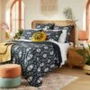 Palm Frond Printed Quilt Sham Black/Off-White - Opalhouse™ Designed With Jungalow™ -Opalhouse™ Shop GUEST 6cd9ffdc f4ba 40aa b354 16e743de682a 1