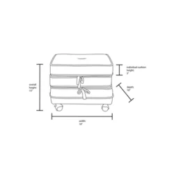 Marin Stackable Pouf With Casters - Opalhouse™ Designed With Jungalow™ -Opalhouse™ Shop GUEST 7b9ecb5e 9626 4b0f abc1 fd2c0a06f868