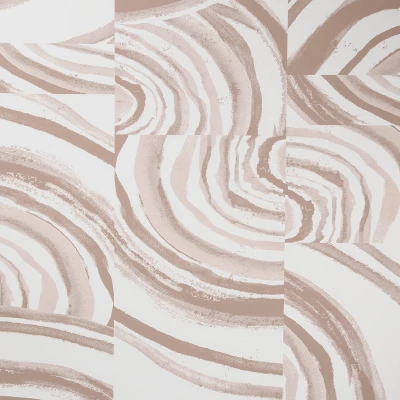 Agate Stone Peel & Stick Wallpaper Cream - Opalhouse™: Removable, Self-Adhesive, Geometric Swirl, 27.5 Sq Ft Coverage 4 Agate Stone Peel & Stick Wallpaper Cream - Opalhouse™: Removable, Self-Adhesive, Geometric Swirl, 27.5 Sq Ft Coverage - Image 2