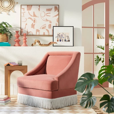 30" X 24" Painted Look Pattern Framed Canvas - Opalhouse™ Designed With Jungalow™ 3 30" X 24" Painted Look Pattern Framed Canvas - Opalhouse™ Designed With Jungalow™