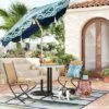 7.5'x7.5' Decorative Trim Scalloped Outdoor Market Umbrella Blue - Opalhouse™ Designed With Jungalow™ -Opalhouse™ Shop GUEST 926af1d5 5d43 4c7a 8672 cd582d16fd69