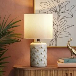 Diamond Cutout Table Lamp With Lit Base - Opalhouse™ -Opalhouse™ Shop GUEST aff27166 6a64 40ca 8338 3b1c6beab858