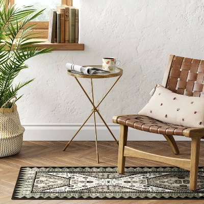 Buttercup Diamond Vintage Persian Woven Rug - Opalhouse 3 Buttercup Diamond Vintage Persian Woven Rug - Opalhouse