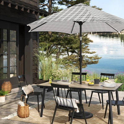 7'x10' Tapestry Rectangular Woven Outdoor Area Rug Multicolor Neutrals - Opalhouse™ 3 7'x10' Tapestry Rectangular Woven Outdoor Area Rug Multicolor Neutrals - Opalhouse™