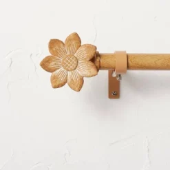 Flower Faux Wood Curtain Rod Natural Wood - Opalhouse™ Designed With Jungalow™ -Opalhouse™ Shop GUEST c5b5a613 8f9b 4e84 9eff 5ca6e3369a7b
