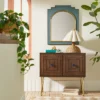 24" X 30" Wood And Brass Wall Mirror Blue - Opalhouse™ Designed With Jungalow™ -Opalhouse™ Shop GUEST cb96163c 8169 4317 ba73 7b186591eed2