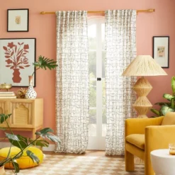 1pc Light Filtering Embroidery Bridges Window Curtain Panel White - Opalhouse™ Designed With Jungalow™ -Opalhouse™ Shop GUEST cc3504b0 8e79 4236 8d8b 7dc946df2b57 1