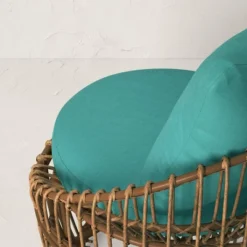 Topanga Club Chair With Ottoman - Blue/Brown - Opalhouse™ Designed With Jungalow™ -Opalhouse™ Shop GUEST d55e6c02 0566 4024 be4f e642208a3e0f