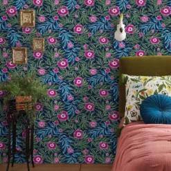 Marker Floral Peel & Stick Wallpaper Blue - Opalhouse™: Removable, Self-Adhesive, Bohemian, Botanical, Washable -Opalhouse™ Shop GUEST d58fa2ba d956 4f5b b573 81776be94807