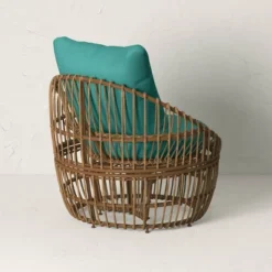 Topanga Club Chair With Ottoman - Blue/Brown - Opalhouse™ Designed With Jungalow™ -Opalhouse™ Shop GUEST db6f5d67 275a 4bfa 9fae 3ff68f41b8d1