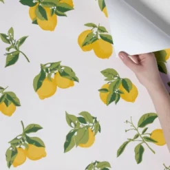 Lemons Peel & Stick Wallpaper Yellow - Opalhouse™: Cute Removable Vinyl, Repositionable, Stain-Resistant, Washable -Opalhouse™ Shop GUEST e002afd5 ac8d 40bb 9c35 163adb0794e7