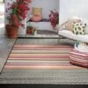 7' X 10' Outdoor Rug Multi Stripe Global Pink - Opalhouse™ -Opalhouse™ Shop GUEST f08e9c0e e904 452b ae49 a2fe1880ad63