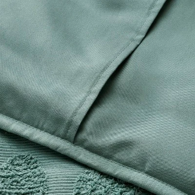 Vintage Chenille Sunset & Vine Quilt Sham Light Teal - Opalhouse™ Designed With Jungalow™ 3 Vintage Chenille Sunset & Vine Quilt Sham Light Teal - Opalhouse™ Designed With Jungalow™ - Image 2