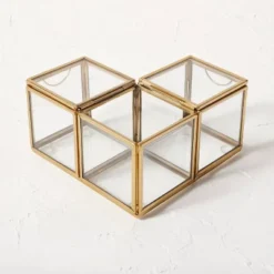 Metal Glass Decorative Box Gold - Opalhouse™ Designed With Jungalow™ 7 Metal Glass Decorative Box Gold - Opalhouse™ Designed With Jungalow™ -Opalhouse™ Shop GUEST fc927fff 547b 4c4d 937a 78a22e5d52ae